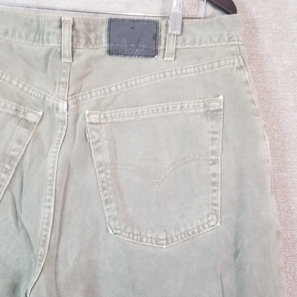 VTG Levis Silver Tab Men (36x32) Straight Loose Grey Jeans Y2K USA Distress (913 - Picture 8 of 16